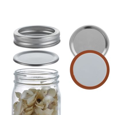 70mm 86mm 87mm split wide regular mouth bulk mason 16oz glass canning jar with lid
