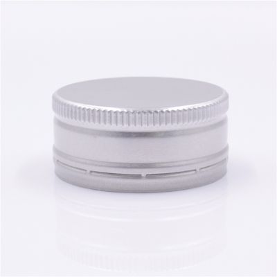 Silver Aluminium Cap Closure with Composite Material Liner for Sparkling Water Still Water Glass Bottle Stocked Cap 38mm Metal