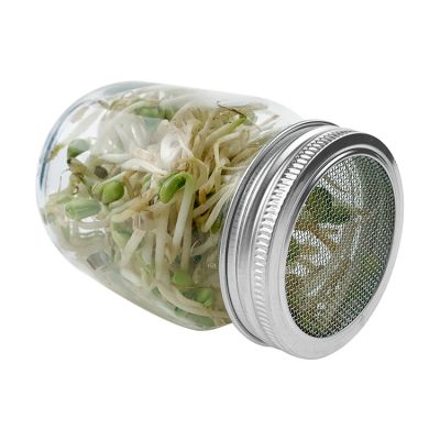 70mm Regular Mouth Stainless Steel Sprouting Lids For Regular Mouth Mason Jars