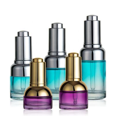 Factory Price High Quality Glass Dropper Bottle Press Button Bottles For Essential Oils