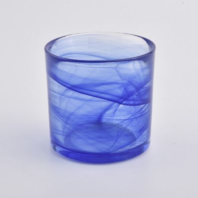 150ml glass candle holder cylinder white newly design for wholesale