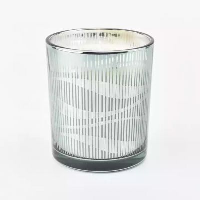 wholesale jar candles cheap gold candle holder with laser pattern