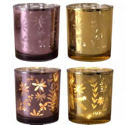 High quality wholesale cylinder lanterns candle cans with glass cover for Wedding Christmas