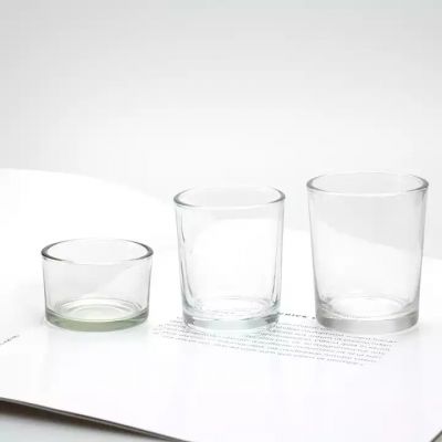 Wholesale Custom color 1.2oz 2.8oz 3.2oz small size glass empty candle jars