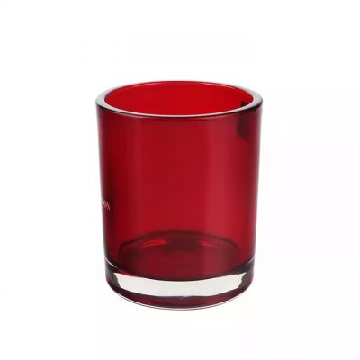 Different Colored Candle Jars Glass with Silk Screen Printing Silver Logo,Candle Jars Wholesale