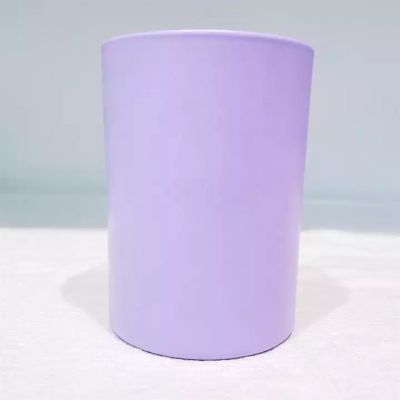 Wholesale customized colors candle jars empty glass matte candle jars