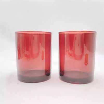9oz 10oz empty candle containers wholesale colored glass candle jars