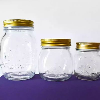 empty wax candles glass jar wholesale bulk various different sizes candle jar set embossed clear glass jars for candle making
