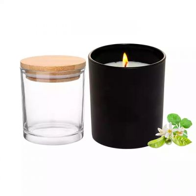 Wholesale small matte black candle jars 6oz candle jars luxury 8 ounce 8oz candle jars