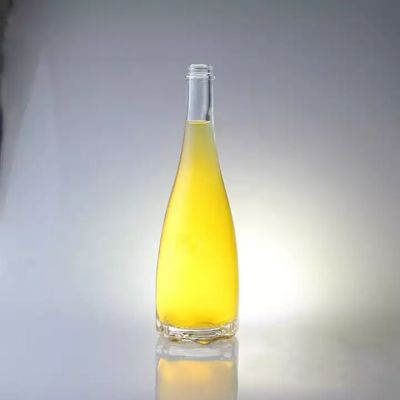 Wholesale Super Flint Glass Custom 700ml 750ml Clear Shaped Vodka Liquor Glass Bottle