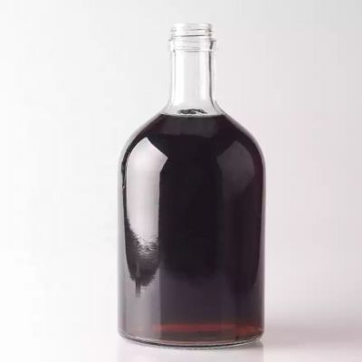 Customized Round Glass Bottle 500ml 750ml Rum Glass Bottles