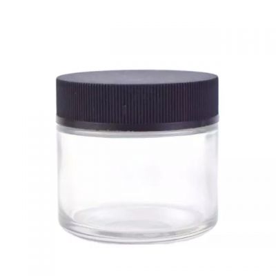 Glass Storage Jars Airtight Lid Square Glass Jar Cosmetic 50 Gram Food Grade Acacia Seal Lid Glass Jar