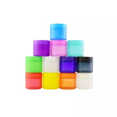 3.5 Gram Flower Storage Packaging Cr Child Resistant Standard & Child Proof Frosted Translucent Opaque Colorful Glass Jar