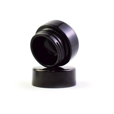 Wholesale Extract Oil Storage Black UV Container,Smell Proof Mini Wooden Plastic Packaging Storage Containers with Bakelite Cap