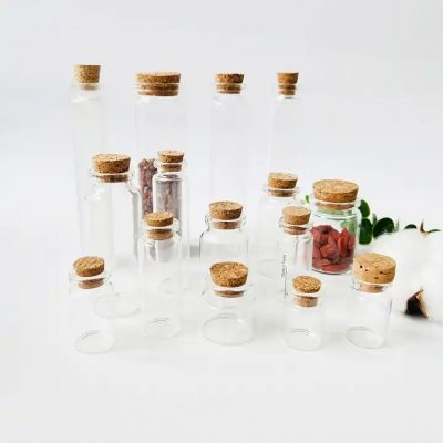 Available in stock 50ml 100ml 150ml 200ml 250ml glass tubes bottles with cork stoppers