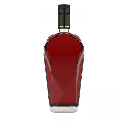 OEM ODM glass bottle manufacture fancy design 700ml 750ml liquor beverage vodka tequila whisky glass bottle