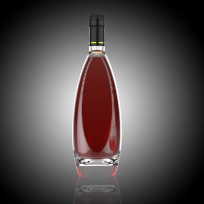 Glass Bottle Manufacture High quality design Rum Whisky Bottles 700ml 750ml 1L 3L liquor Glass Bottle