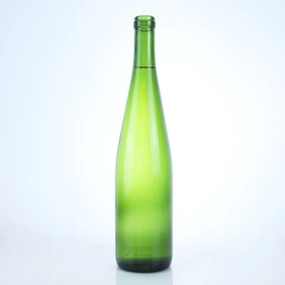 Wholesale 750ml Antique Green Dark Green Long Neck Champagne Wine Glass Bottle for sale