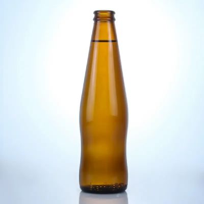 High flint 330ml spray Glass reusable Beer Bottle with easy open cap