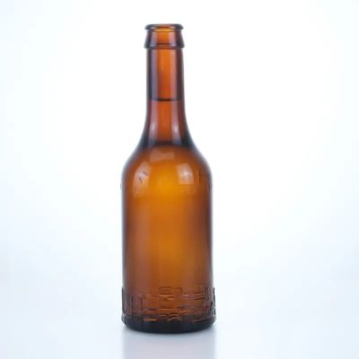 Guaranteed quality 500ml round amber vodka whiskey liquor glass bottle with cork cap