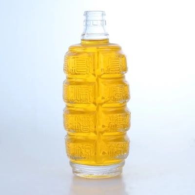 Ordinary flint Grenade Shaped Eco Friendly Shape vodka bottle Sophisticated Drink Liquor Bottle
