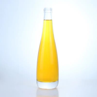 Extra white flint empty round tequila 300ml glass bottle with high quality