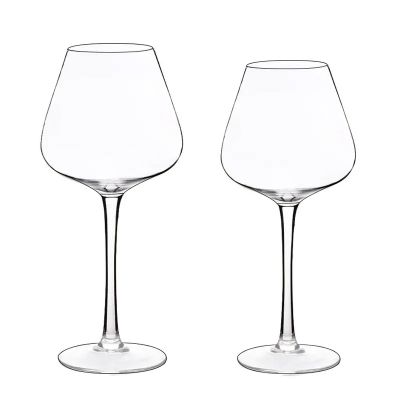 Mouth Blown Elegant Craft Gift Custom Wine Glasses Crystal Wine Glassware Goblet Wine Glass Cup