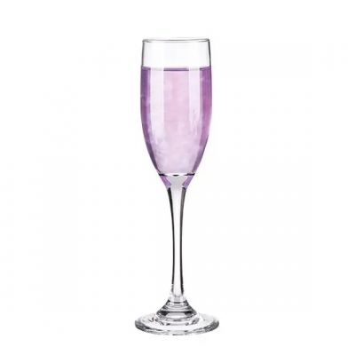 Luxury 160ml elegant lead-free crystal glass stemless champagne flute glasses