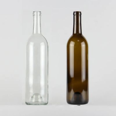 Classic shape wine glass bottle 75cl 750ml