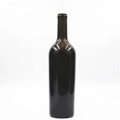 750ml 75cl 1.2kg 1200g Bordeaux heavy dark green antique green taper thor wine glass bottle with cork top