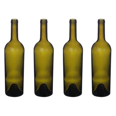 Customized Logo Bordeaux Bottle 750ml Glass Bottle For Wine
