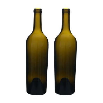 Bulk purchase high temperature resistance smooth explosive-proof bordeaux wine bottles