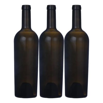 Factory wholesale 750ml bordeaux glass wine bottle zinfandels bottle