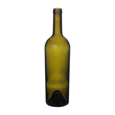 Enocre packaging custom red wine bottle antique green empty luxury wine glass bottles