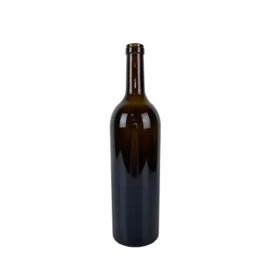 Special Bordeaux 750ml empty cork cap antique green 1200G bordeaux wine glass bottles