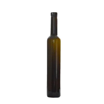 500ml tall colored red glass bottle wine or liquor