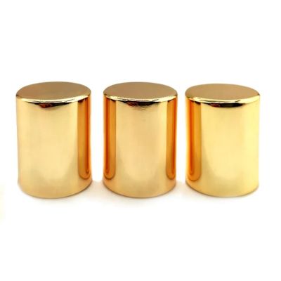 Stock packaging free samples Gold zamac perfume bottle caps