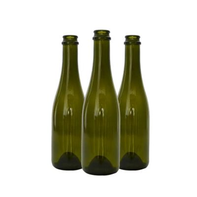 Standard size odd shaped 375ml white glass bottle wine