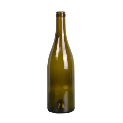 Factory wholesale 750ml cork top burgundy empty wine bottles offer free samples