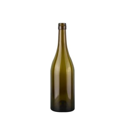 Bulk wholesale cheap 750ml Empty Burgundy Red Wine Bottles with Screw Cap