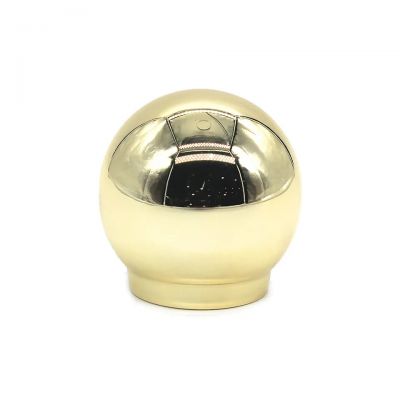 Custom round metal Luxury Perfume Cap For Perfume gold zinc cap
