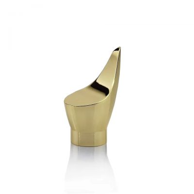 Factory direct sale luxury special crown shape zamac cap gold silver black rose gold for cologne bottle