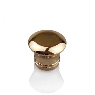 Make your own zamak metal crown perfume cap custom logo perfume Gold bottle cap 15mm