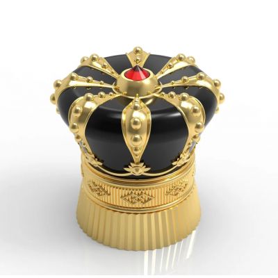 Luxury Middle East Dubai Crown Perfume Cap Zinc Alloy Perfume Bottle Cap
