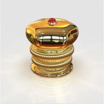 Gold stone set perfume bottle cap in various styles for FEA 15mm glass bottles