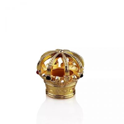 Custom Crown Perfume Cover Zamac Metal Perfume Bottle Cap