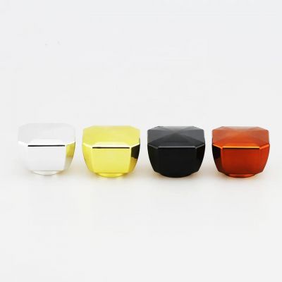 Competitive Price High Quality customized color perfume cap Metallic texture unique shape plastic ABS perfume cap
