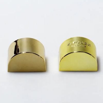 Top Grade plastic ABS golden perfume bottle cap Factory custom color mideast style semicircle perfume lid