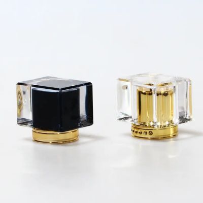 Manufacturer Supply Luxury Plastic ABS splice Acrylic perfume cap Free Sample irregular shape perfume bottle lid