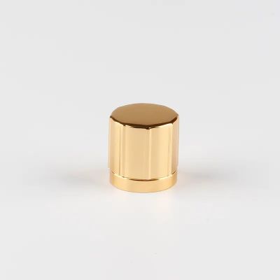 Factory price FEA 15 aluminum golden heavy perfume bottle cap with add weight